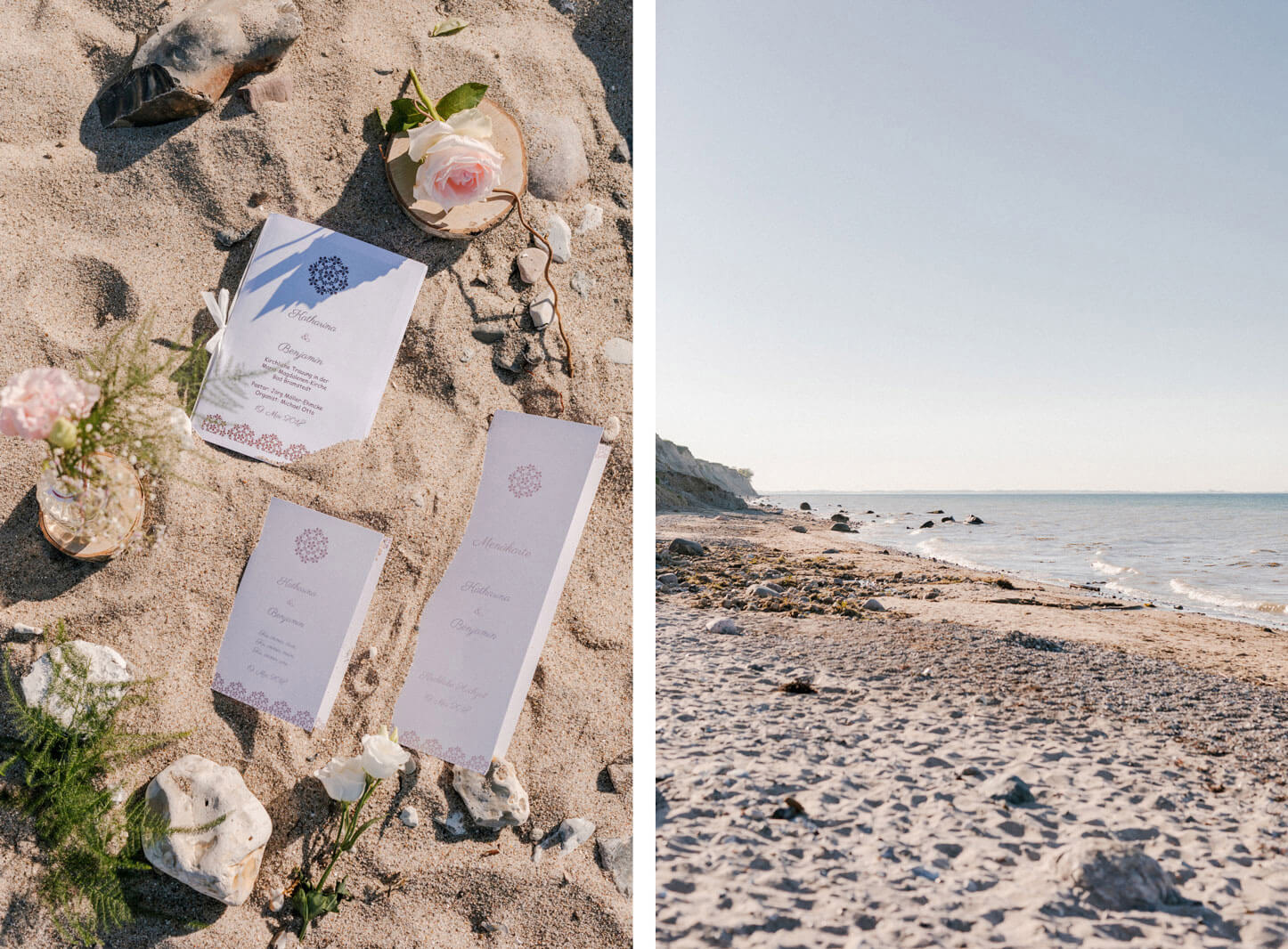 Hochzeitsinspiration am strand von Schwedemeck