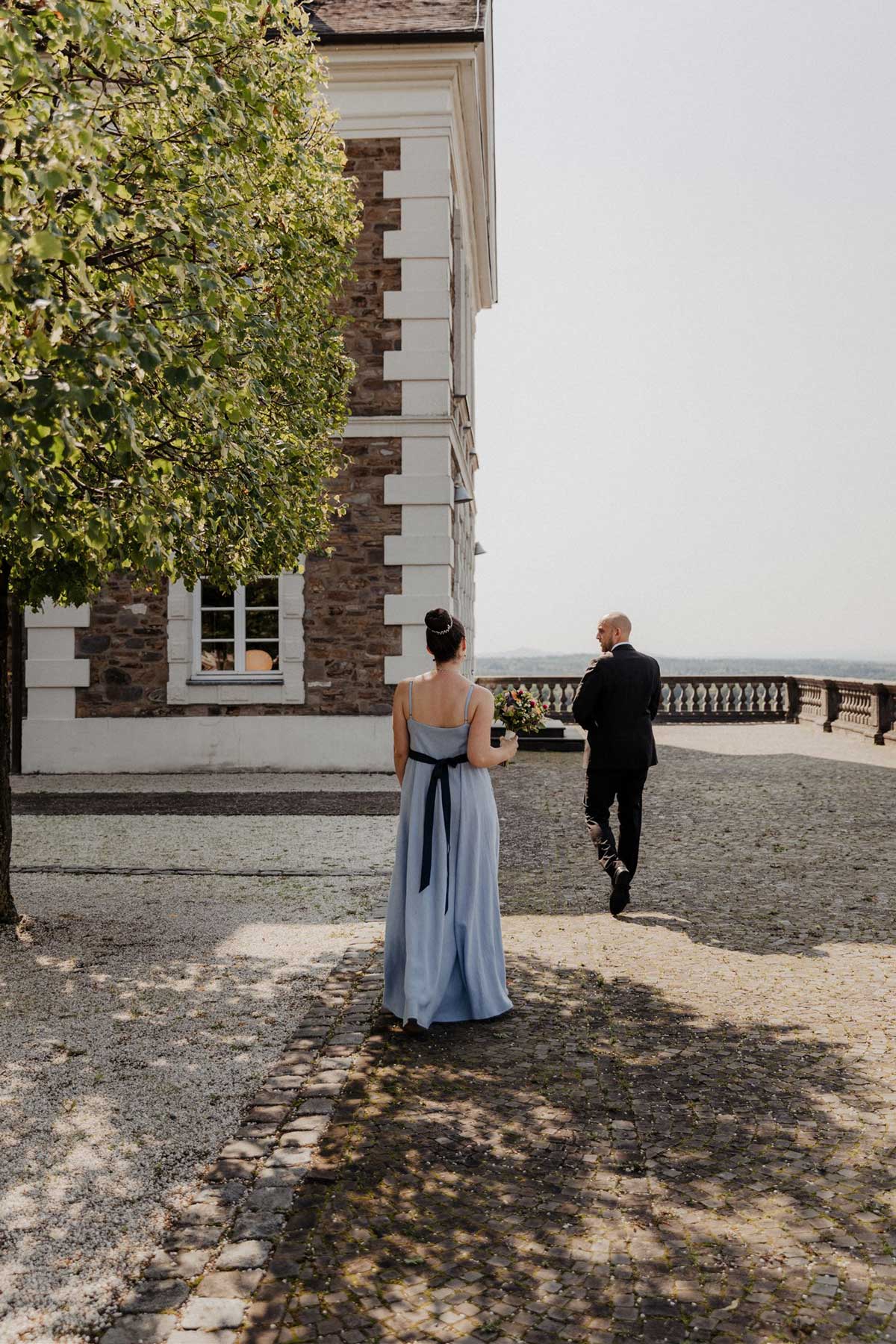 Brautpaar auf Schloss Bensberg